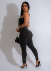 Rebel Season Ribbed Jumpsuit Black, a stylish and comfortable one-piece outfit for women