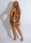  Sizzling metallic mini dress in silver with spaghetti straps and daring slit