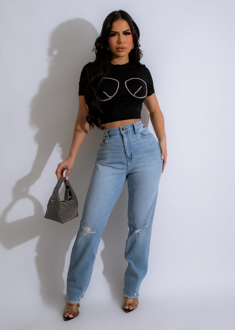 In My Soul Ripped Jeans Light Denim for a trendy and casual look