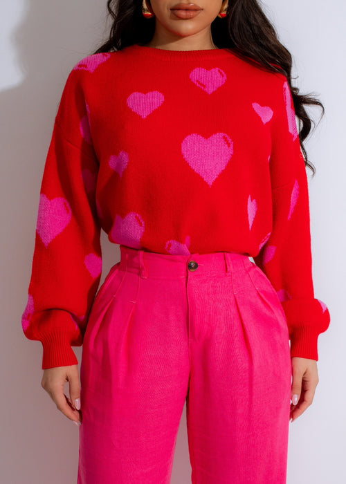 Love Story Sweater Red