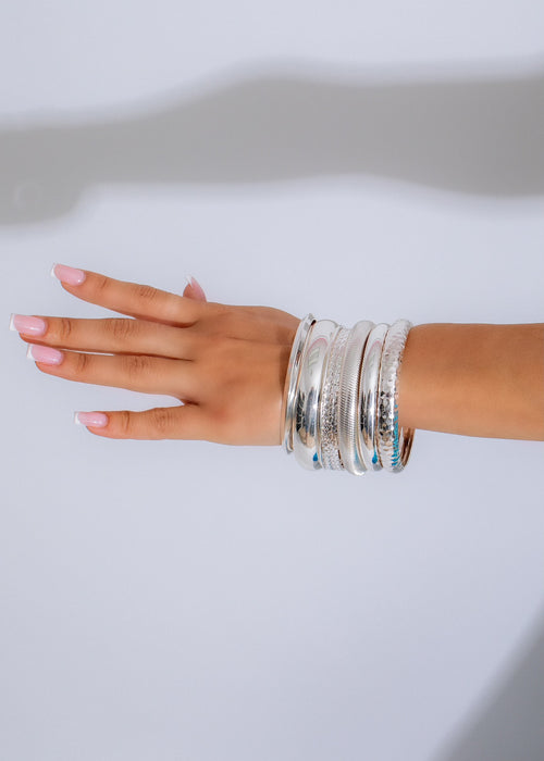All Or Nothing Bracelet Set Silver - a beautiful and elegant accessory for any occasion