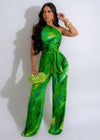 Better Catch Ruched Jumpsuit Green
