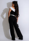 Stunning black jumpsuit with a flattering silhouette and elegant design