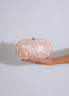 Queen Of Clutch Nude: A stylish and elegant nude clutch purse for women Perfect for formal events and special occasions