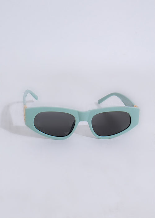  Fashionable Keep Watching Oval Sunglasses Green with oval frames and polarized lenses for sun protection