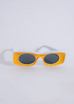 On A Trip Sunglasses Yellow with UV protection and stylish design for outdoor activities 