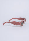  Fashionable women's eyewear in pink with oval frames and UV protection
