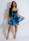 New Love Mesh Mini Dress Blue