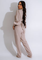 Chic Fluidity Pant Set Nude