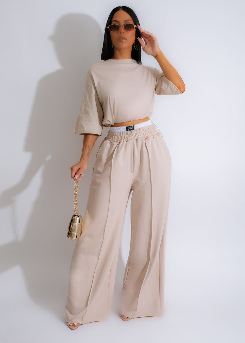 Day By Day Pant Set Nude