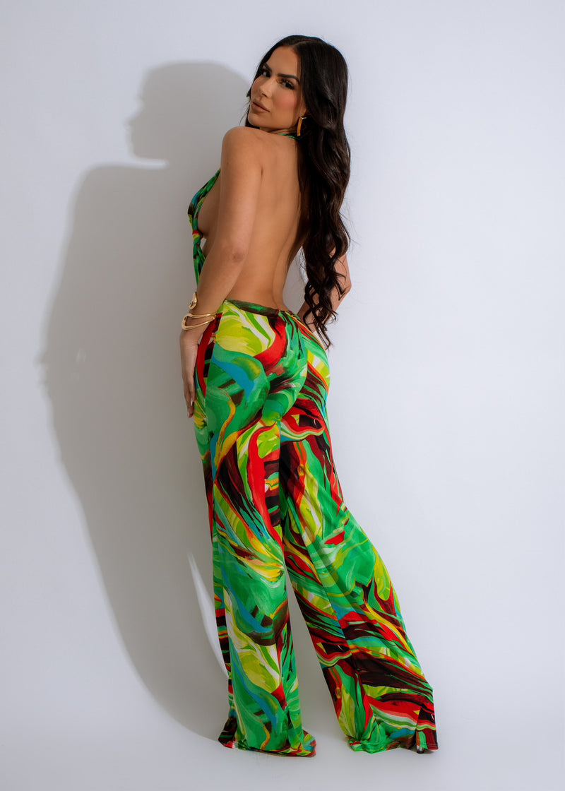 Picture Perfect Jumpsuit Green