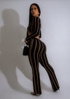 Fool For Love Sweater Pant Set Black - Model wearing the set, showing off the chic, versatile style