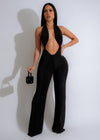That's All Me Glitter Jumpsuit Black for a glamorous night out