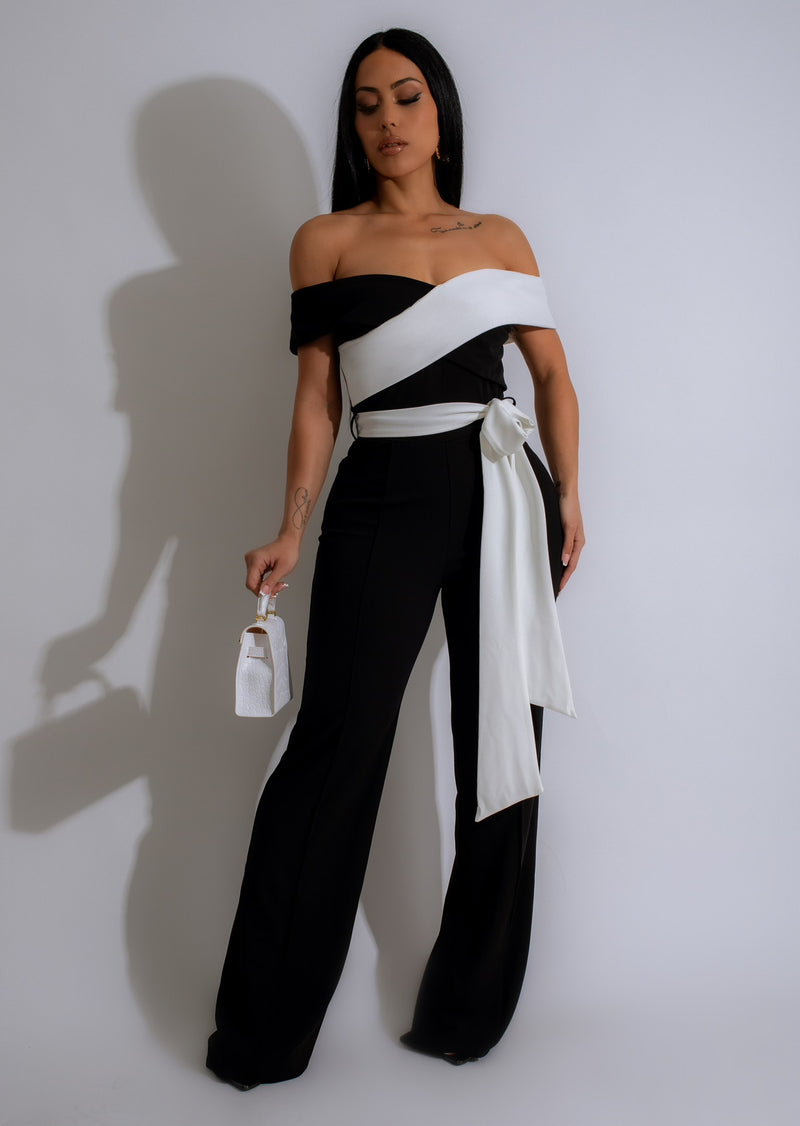 Stylish and versatile One Kiss Jumpsuit in classic black color