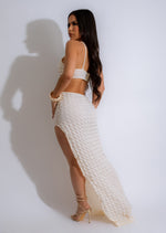 Flowy and elegant, the Work On It Popcorn Maxi Dress in White is a versatile and chic addition to your summer wardrobe