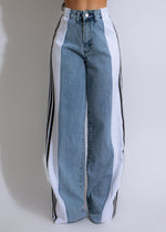 Stylish and comfortable Perfect Vibes Jeans in crisp white, perfect for any casual or semi-formal outing