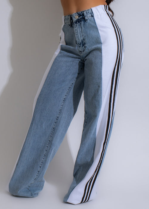 Perfect Vibes Jeans White - High-rise, skinny leg, stretch denim with distressed detailing