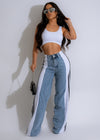 Stylish and comfortable Perfect Vibes Jeans in a crisp white color
