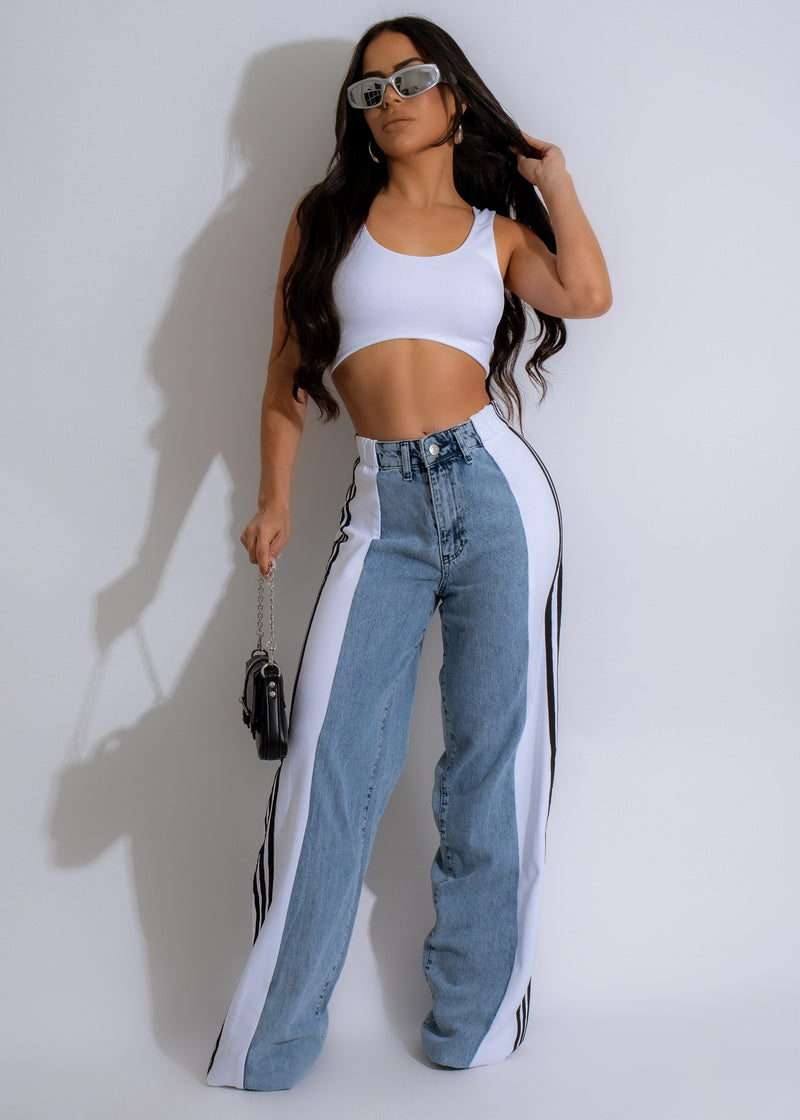 Perfect Vibes Jeans White