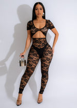 Need You More Lace Jumpsuit Black