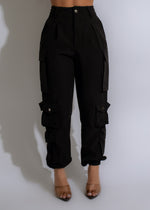Much Confidence Cargo Jogger Black