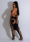 Different Galaxy Faux Leather Pants Black