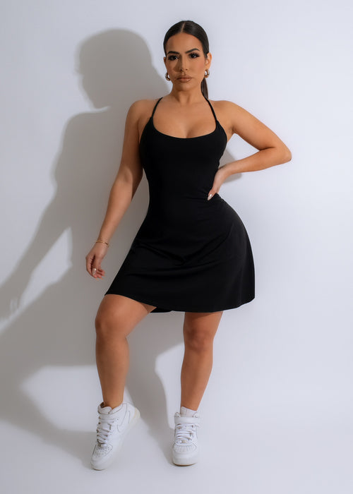 Stylish black Always Fit Mini Dress Set, perfect for any occasion