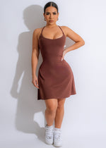 Always Fit Mini Dress Set Brown - a stylish and versatile outfit for any occasion