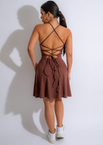 Always Fit Mini Dress Set Brown