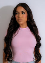 Alt text: Beautiful and stylish pink bodysuit for women, perfect for any occasion