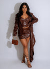 Better Than Faux Leather Skirt Set
