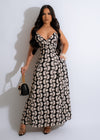 Stylish and elegant black maxi dress with a flattering silhouette and v-neckline
