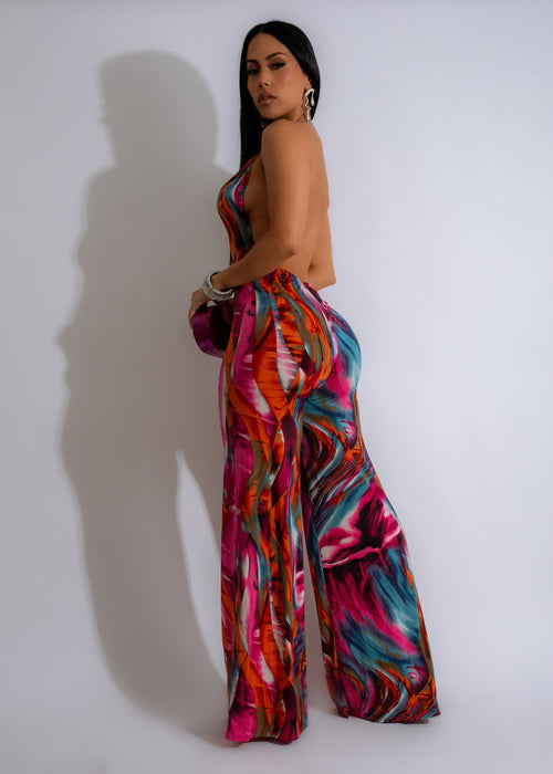 Miami Tropical Jumpsuit Pink