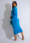  Beautiful and elegant blue midi dress from Only You collection