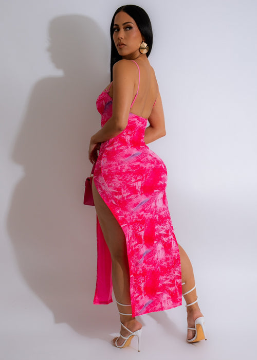 Tulum Midi Dress Pink