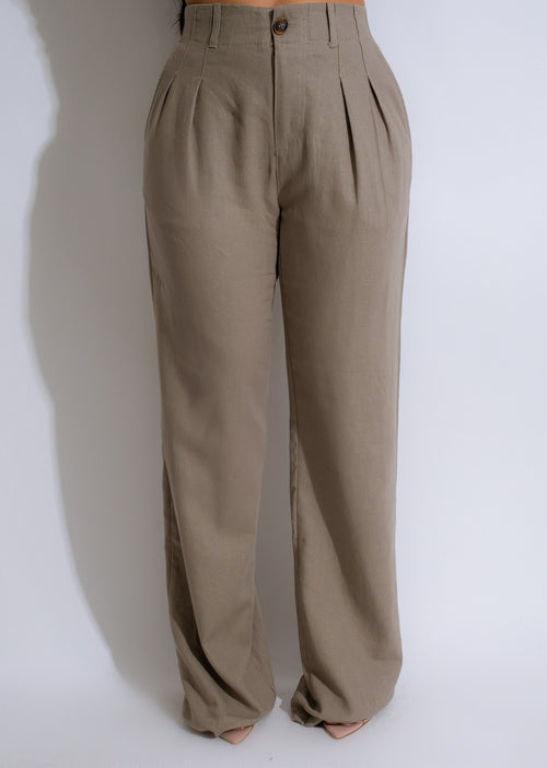 Decision To Leave Linen Pant Grey