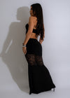 Sultry Moments Lace Skirt Set Black