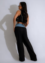 I Like You Denim Pant Black - High-quality, black denim pants for a stylish and comfortable look