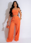 Vivid Dreams Pant Set Orange, stylish and comfortable loungewear for women