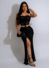 Black mesh skirt set with limited time offer, perfect for special occasions