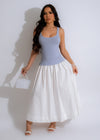 Amoure Knit Midi Dress Blue