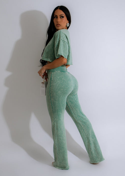 Mystic Twist Pant Set Green