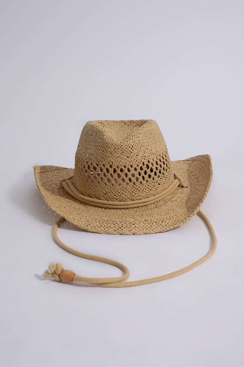  Stylish Western Cutie Cowboy Hat Nude with Adjustable Chin Cord