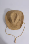  Trendy Western Cutie Cowboy Hat Nude in Nude Color with Distressed Finish
