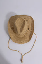  Trendy Western Cutie Cowboy Hat Nude in Nude Color with Distressed Finish