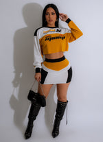 Speed Race Skirt Set Yellow