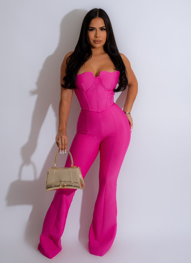 Feel The Energy Bandage Flare Pant Set