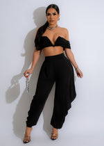 Emotions Pant Set Black, a stylish and comfortable outfit for any occasion