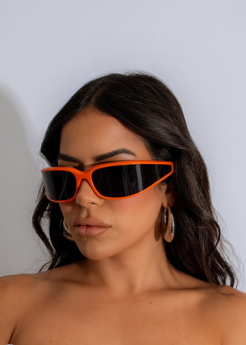 Can't See Me Sunglasses Orange