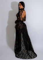 Elegant and versatile Essential Lace Jumpsuit Black for formal occasions